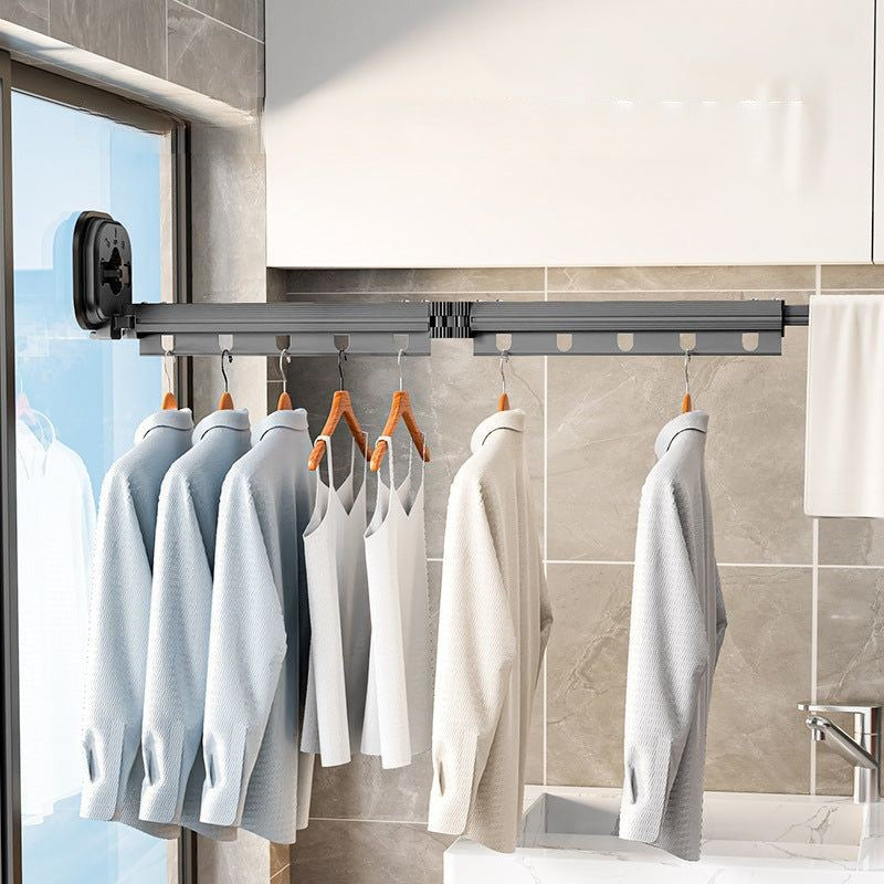 Skanto | Wall-Mounted Foldable Clothes Rack with Suction Cup