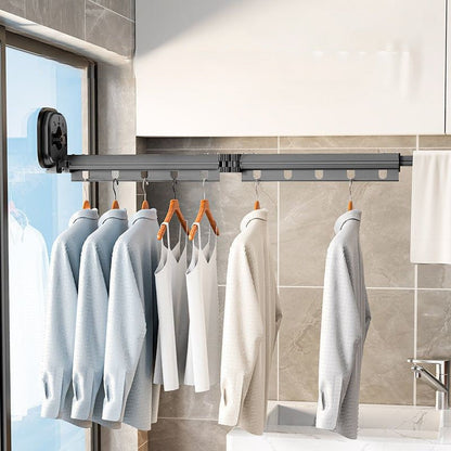 Skanto | Wall-Mounted Foldable Clothes Rack with Suction Cup