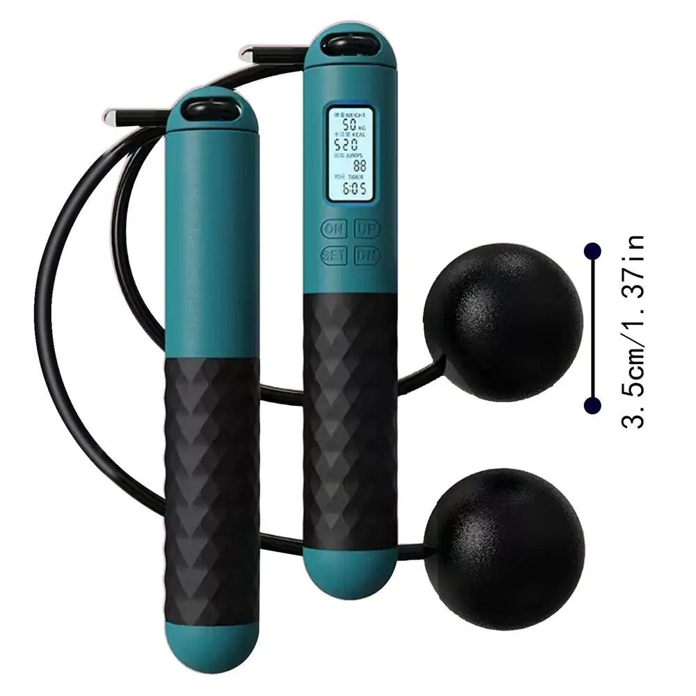 Wireless Jump Rope with Counter – Weighted Handles for Home Cardio Workouts | Karnz