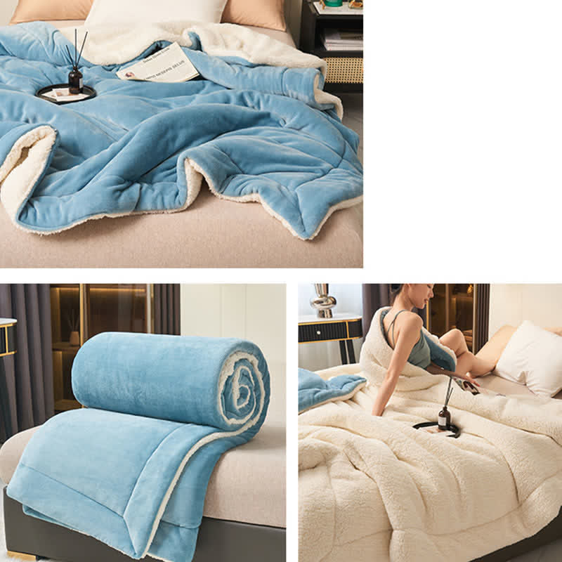 Skanto | Solid Double-Sided Velvet Cube Blanket