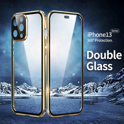 Brehn | Magnetic tempered glass double-sided compatible with iPhone