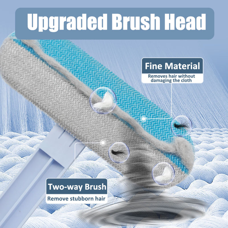 Double-sided Window Screen Cleaning Brush Glass Wiper, Multi-function Pet Hair Lint Remover | Bowlift