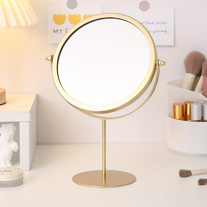 VintageGlow – Adjustable Makeup Mirror with Iron Frame Bowlift