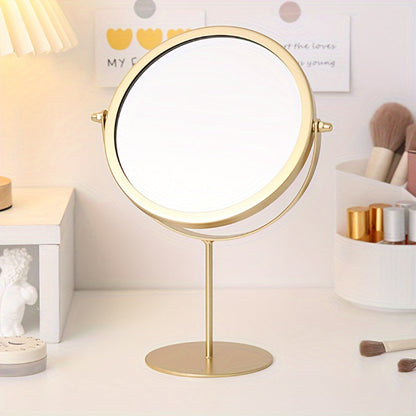VintageGlow – Adjustable Makeup Mirror with Iron Frame Bowlift