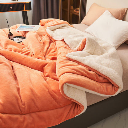 Skanto | Solid Double-Sided Velvet Cube Blanket
