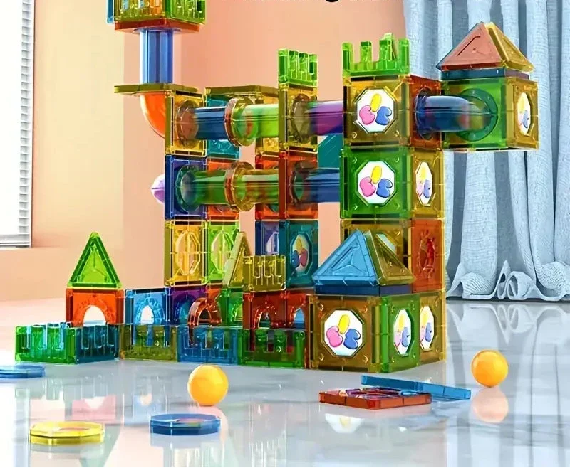 Skanto | DreamBuild Set – Magnetic Building Blocks for Creative Castles and Imaginative Play