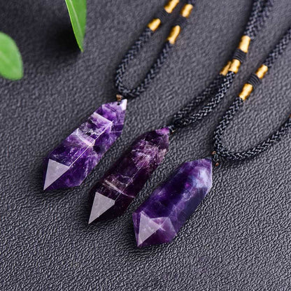 Skanto | Natural Crystal Amethyst Healing Necklace - Lyra