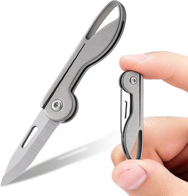 BowLift | Mini Titanium Alloy Folding Pocket Knife