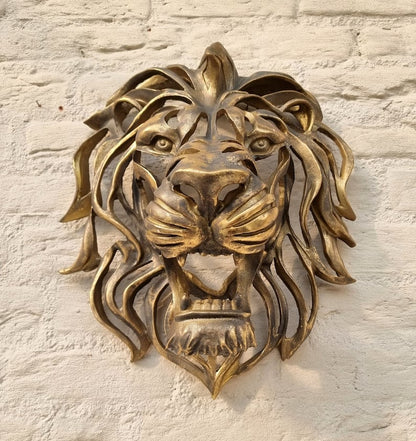 Skanto | Rare Find - Large Lion Head Wall Mounted Art Sculpture