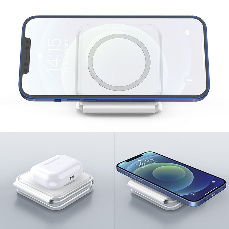BowLift | New Foldable 3-in-1 Wireless Charger