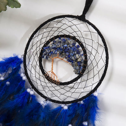 Skanto | Crystal Tree Of Life Feather Glow Dreamcatcher