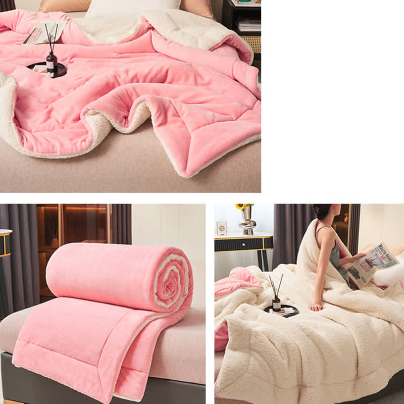 Skanto | Solid Double-Sided Velvet Cube Blanket