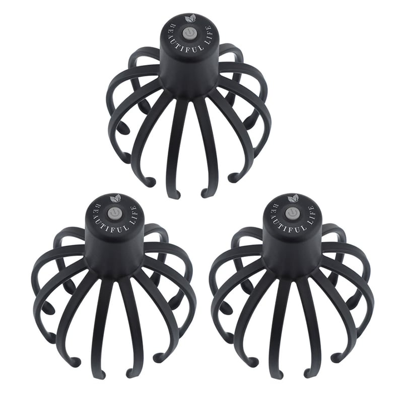 Octopus-themed head massager