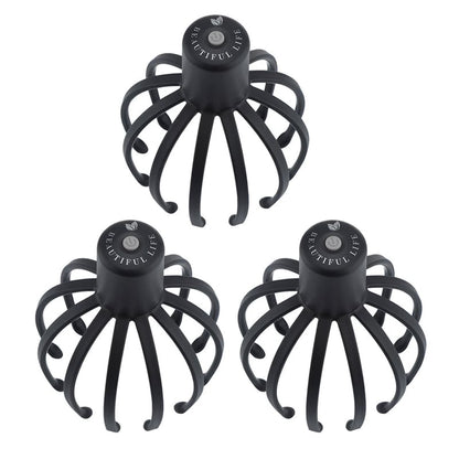 Octopus-themed head massager