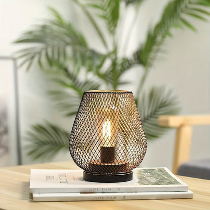 Skanto | AuroraMesh Table Lamp Set – Industrial Style with Warm Ambient Lighting