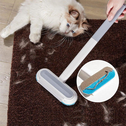 Double-sided Window Screen Cleaning Brush Glass Wiper, Multi-function Pet Hair Lint Remover | Bowlift