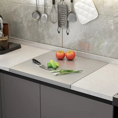 Double-sided stainless steel cutting board – Non-slip & hygienic | Perfect for the kitchen | Karnz