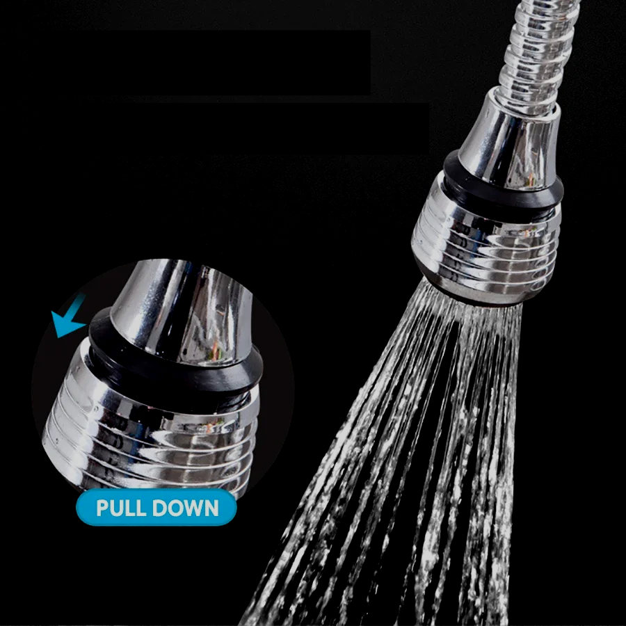 AquaFlex Steel – Stainless Steel Faucet Extension with 360° Rotation & Water Saving Function Bowlift