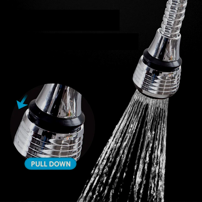AquaFlex Steel – Stainless Steel Faucet Extension with 360° Rotation & Water Saving Function Bowlift