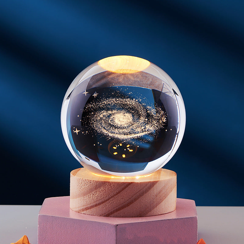 3D Crystal Ball Night Lamp