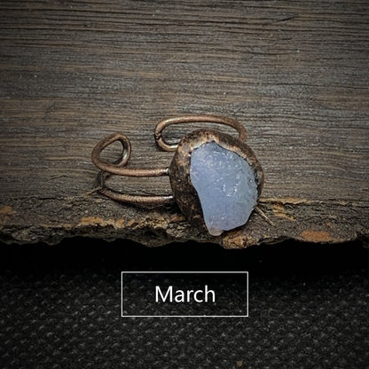 Skanto | Natural Raw Birthstone Ring - Selina