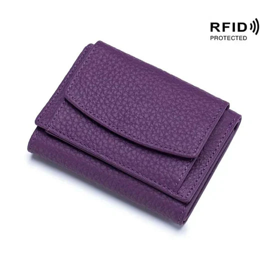 BowLift | RFID Blocking Wallet | Compact Leather Card Holder | Slim Travel Accessory for Men & Women