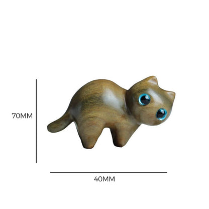 BowLift | Sandalwood handmade wooden cat
