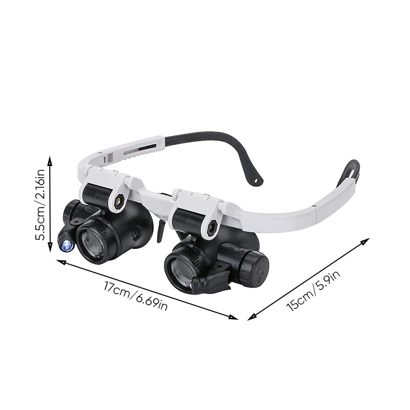 Brehn | Magnifying glasses with LED lamps for double eyes