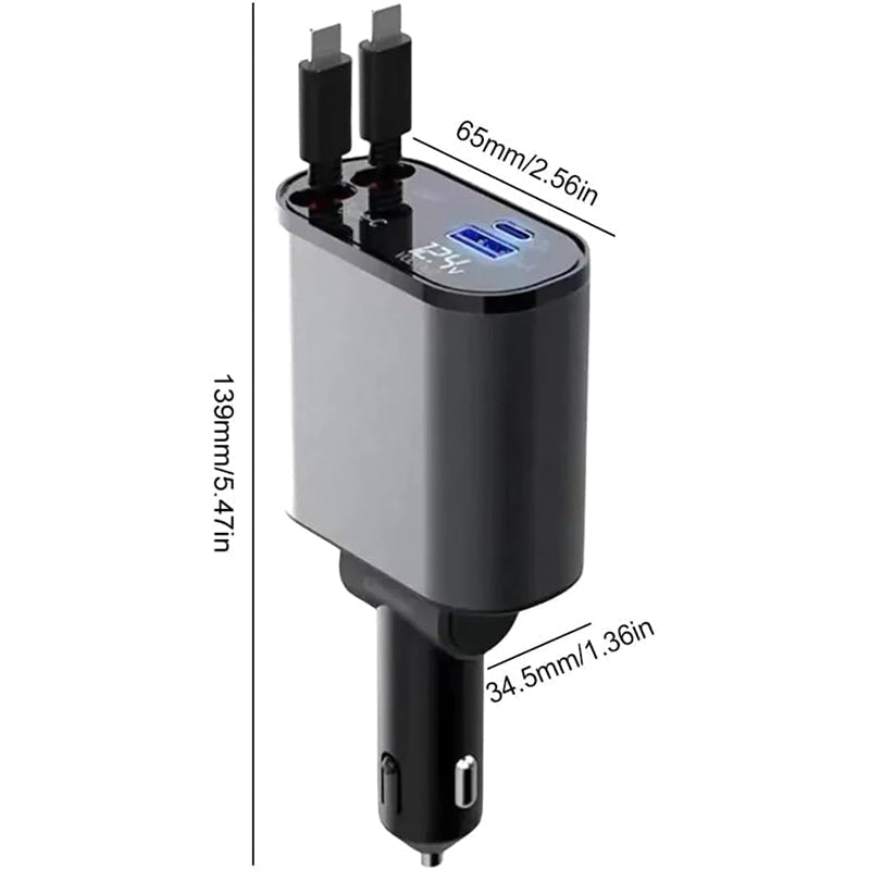 4 in 1 Quick Car Mobile Charger | Kalsten