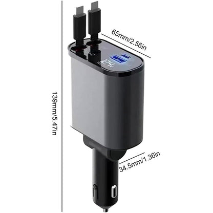 4 in 1 Quick Car Mobile Charger | Kalsten
