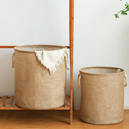 Sandsberg | Cotton Linen Waterproof Foldable Laundry basket