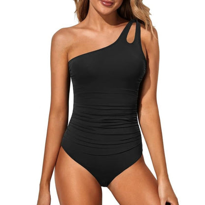 BowLift | One-Shoulder Tummy Control One-Piece Swimsuit