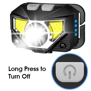 Skanto | 2-Pack Ultra-Bright Rechargeable LED Headlamp Flashlight Waterproof with Motion Sensor