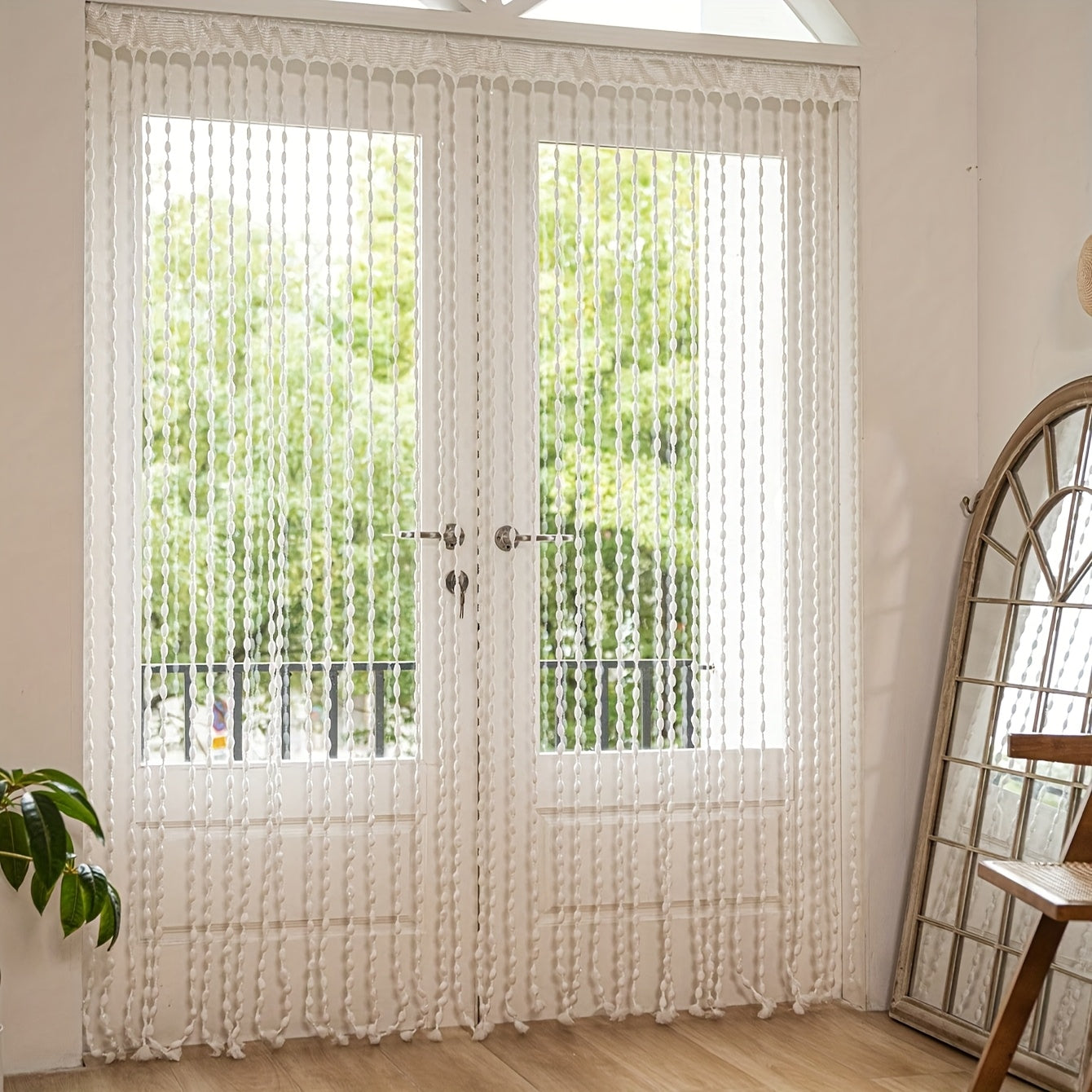 BohoDream Bed Canopy with Pearls for Bedroom or Play Area | Karnz
