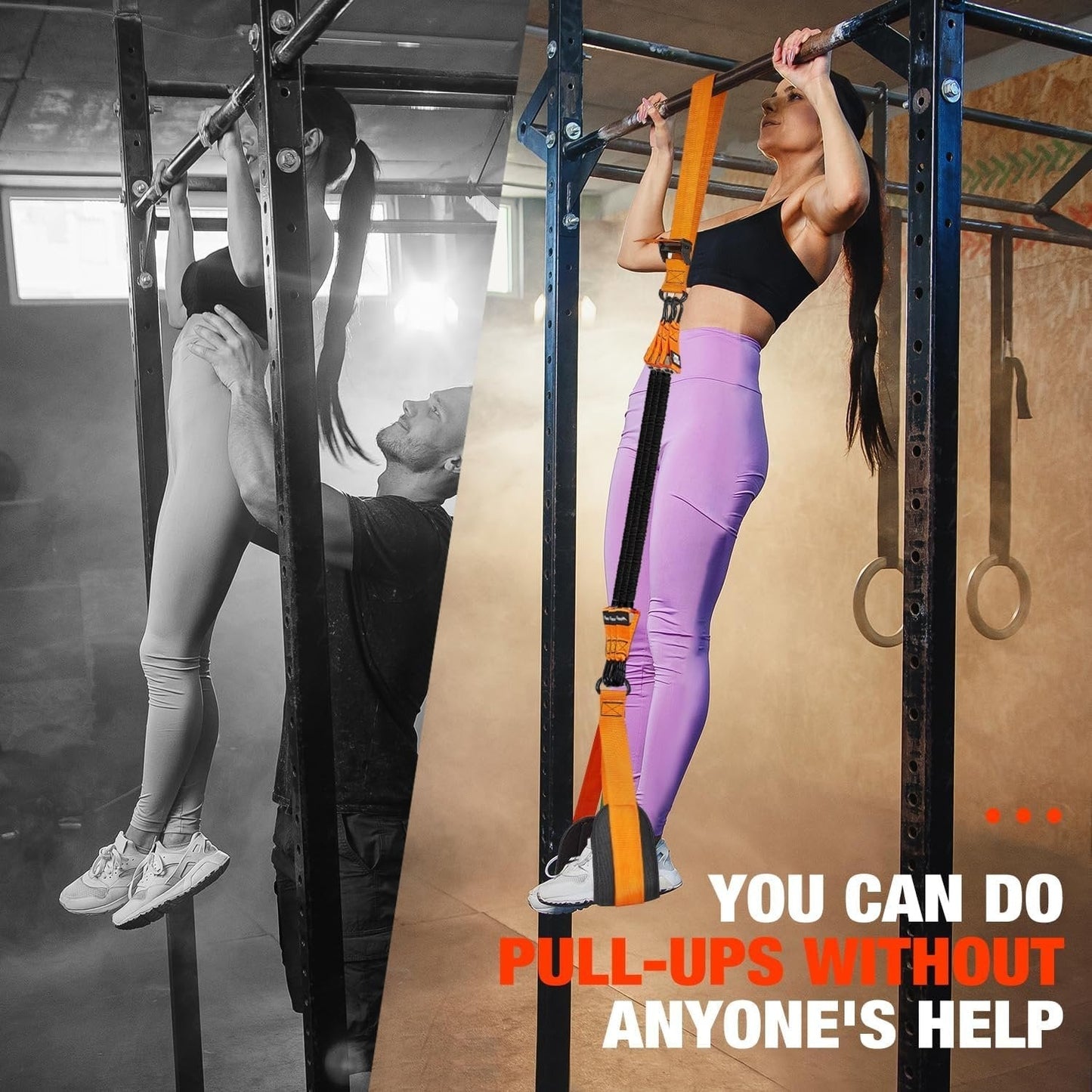 Pull-up assist band with double-foot system | Karnz