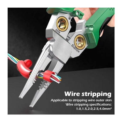 Skanto | 8-in-1 Wire Stripping Tool with Built-in Voltage Detector – Cut, Twist, Test & Strip in One