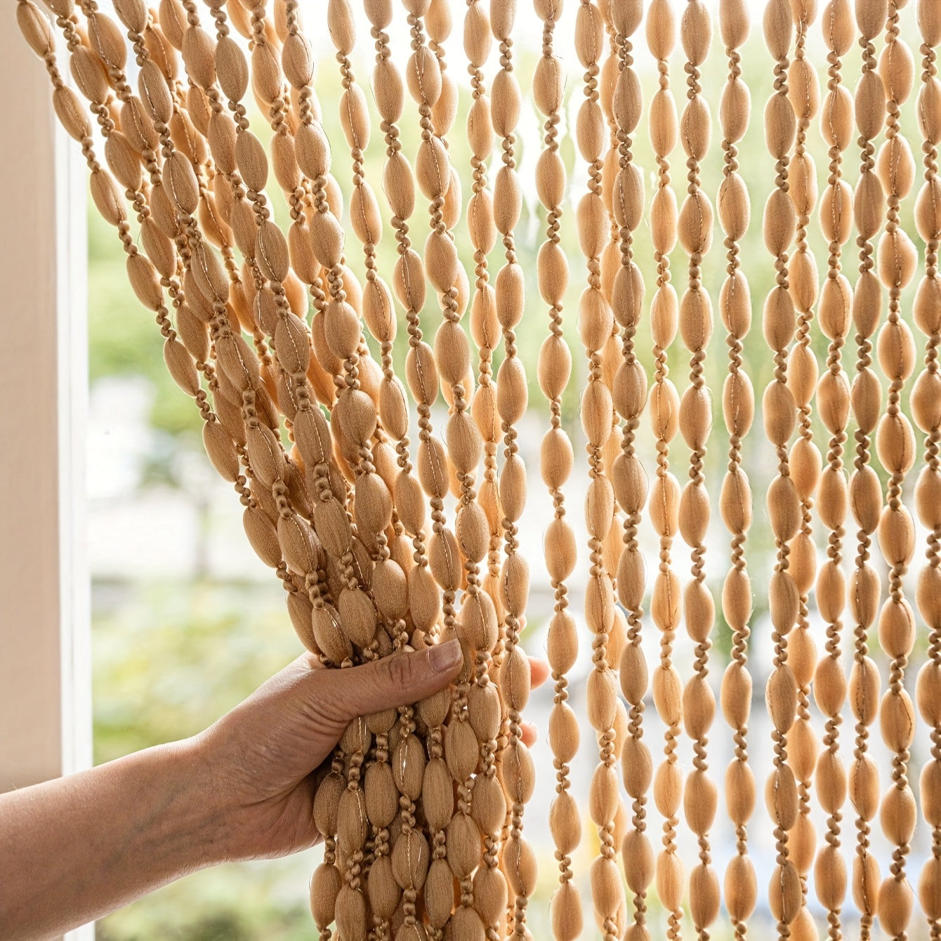 BohoDream Bed Canopy with Pearls for Bedroom or Play Area | Karnz