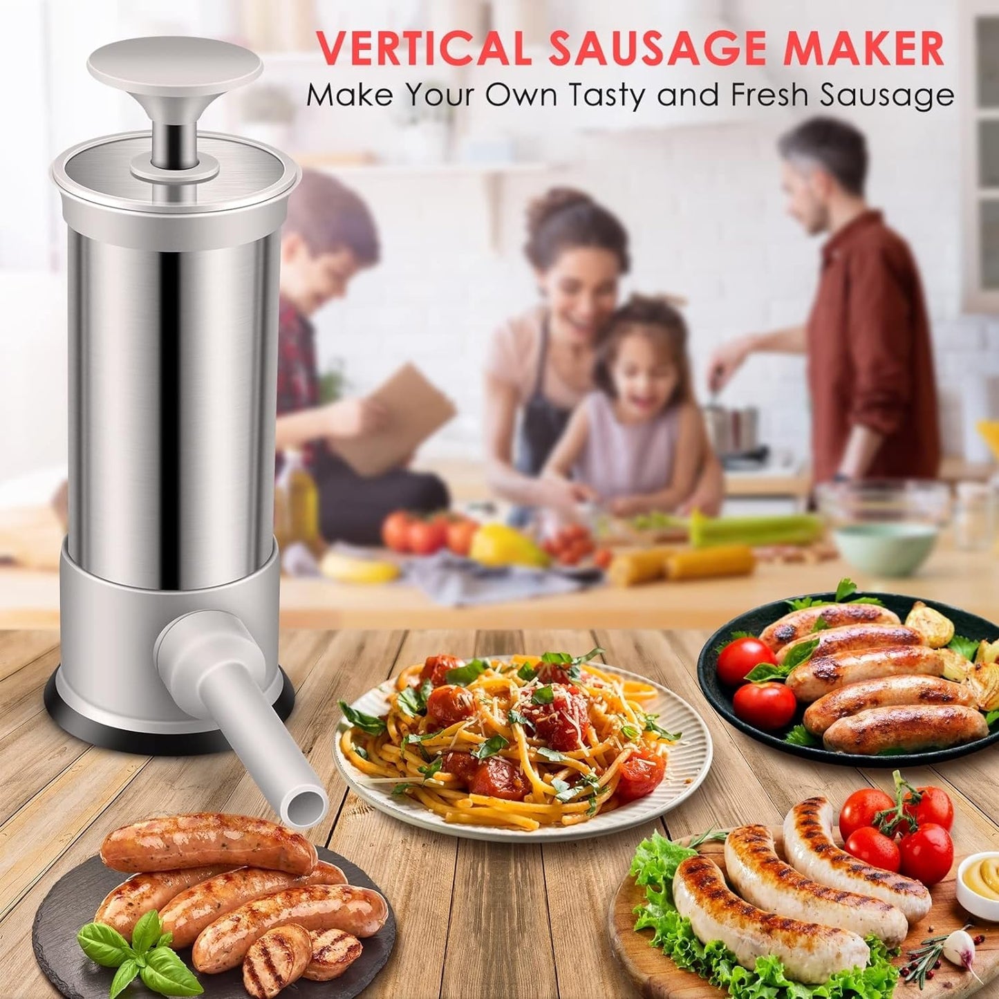 Skanto | Sausage Fillers with 4 Different Sized Filling Pipes