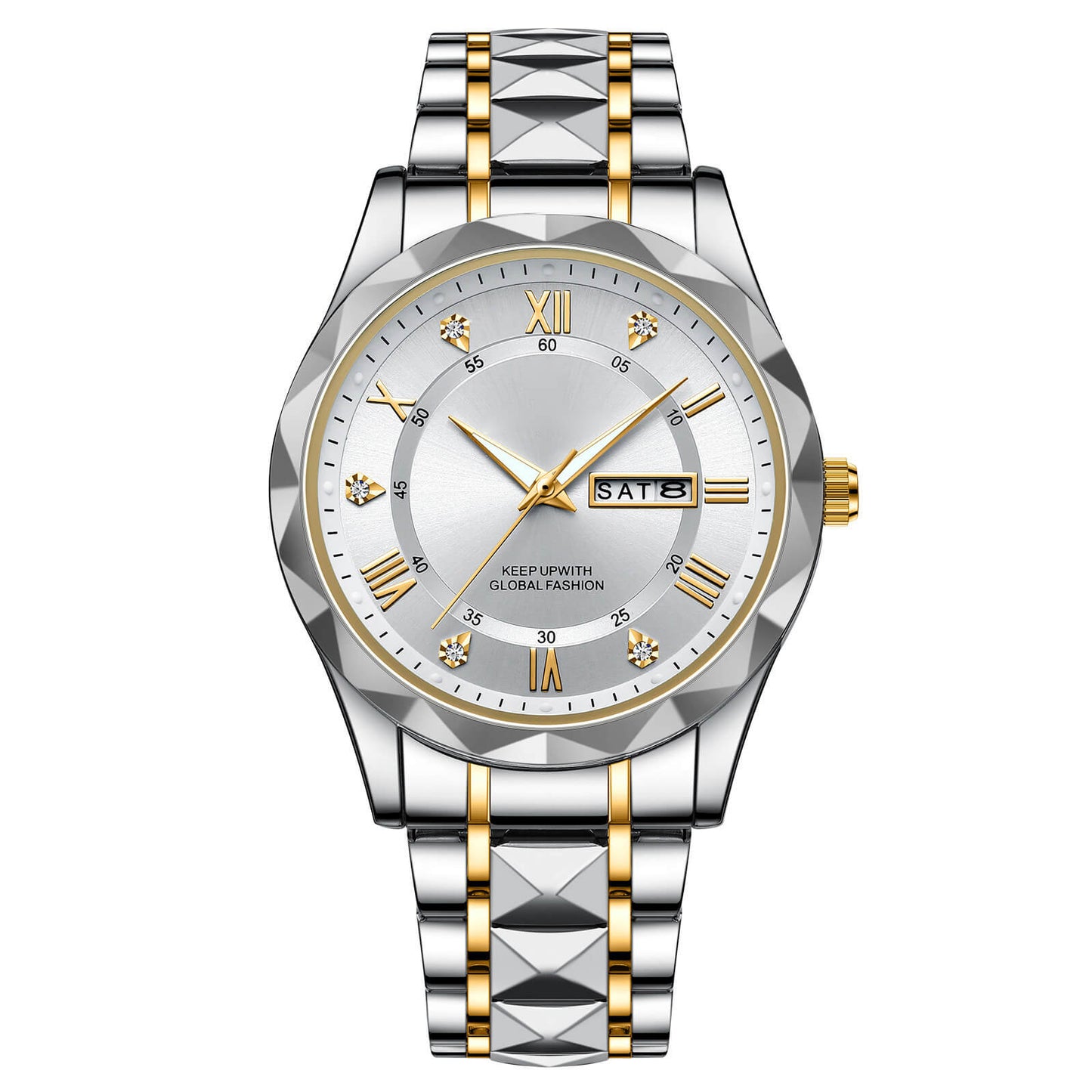 BowLift | Waterproof Luminous Stainless Steel Two-tone Quartz Men's Watch