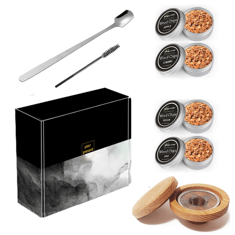 Skanto | Cocktail Smoker with 8 Flavors - Bourbon Whiskey Gifts for Men