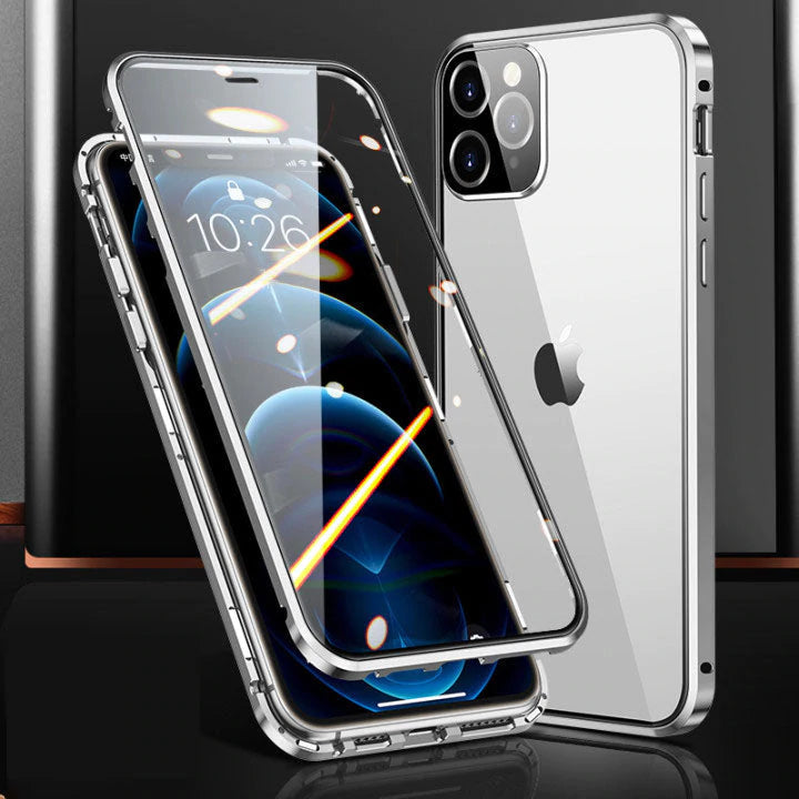 Brehn | Magnetic tempered glass double-sided compatible with iPhone