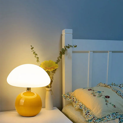 French Cream Mushroom Lamp | Karnz