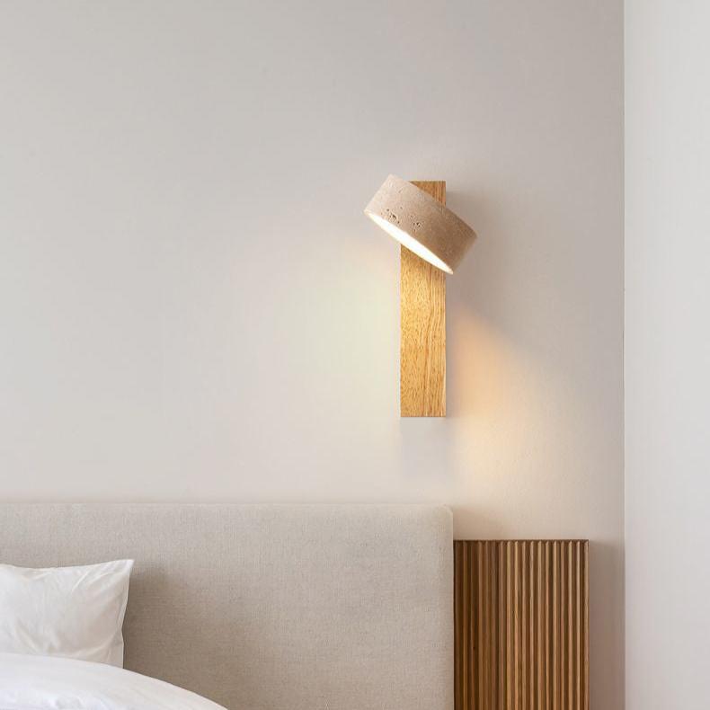 Skanto | Ivory Travertine Wall Lamp