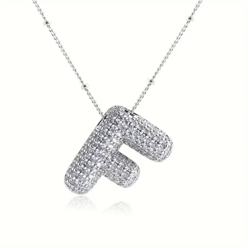 Skanto | Alphabet Diamond Pendant Necklace