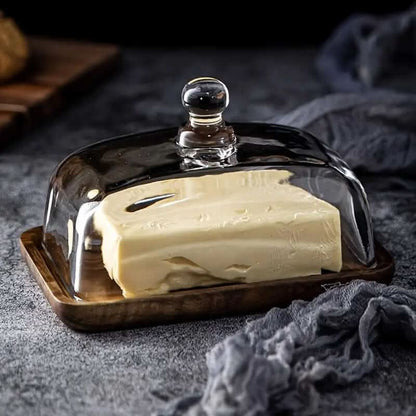 Skanto | Three Butter Dishes with Glass Lids – Elegant Serveware