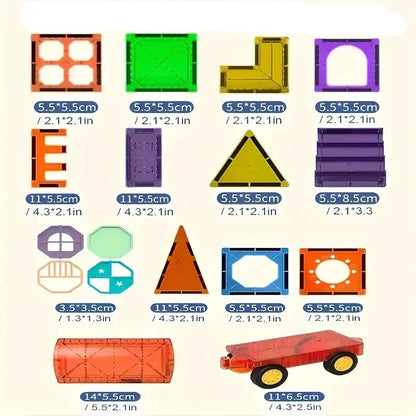 Skanto | DreamBuild Set – Magnetic Building Blocks for Creative Castles and Imaginative Play