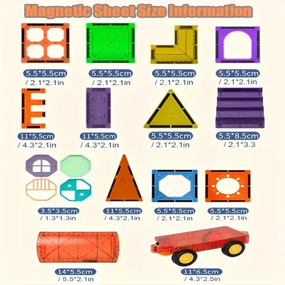 BowLift | Magnetic Building Blocks Set - Create Endless Adventures with 69 Pieces