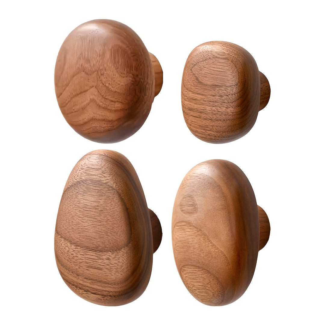 Skanto | WoodCraft Wall Hook Set – Handmade Walnut and Beech Wood Design