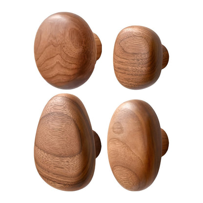 Skanto | WoodCraft Wall Hook Set – Handmade Walnut and Beech Wood Design