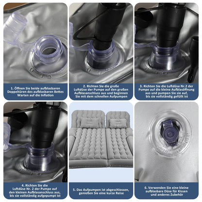 Car air mattress with pillow | Karnz